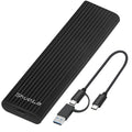 M.2 NVME PCIe SSD Case with USB Type C 10Gbps External Enclosure Hard Disk Box for PCI-E M2 SSD - SSD Holder Zpaxo 10 Gbps