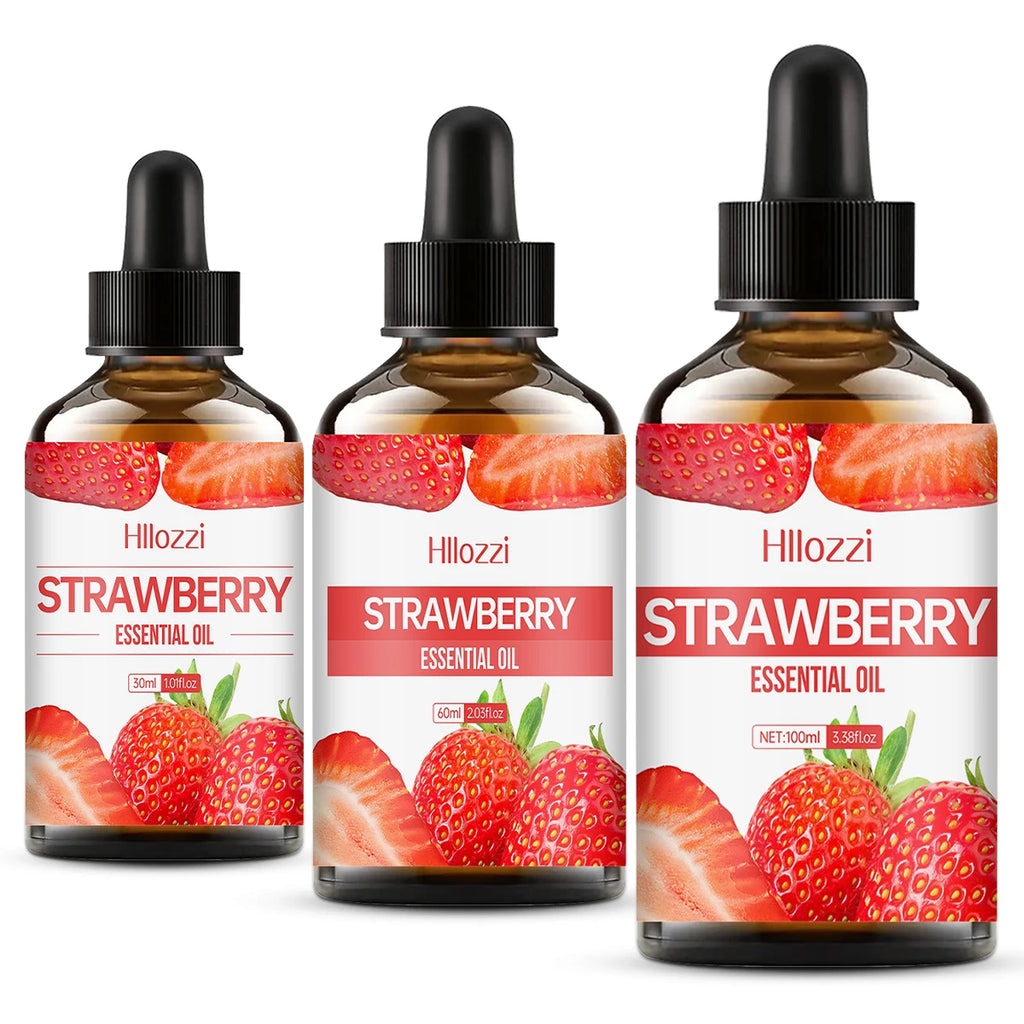 100ml/60ml/30ml Strawberry Essential Oil Fruit Essential Oil Aromatherapy Aromatherapy Essential Oil Humidifier Diffuser Zpaxo
