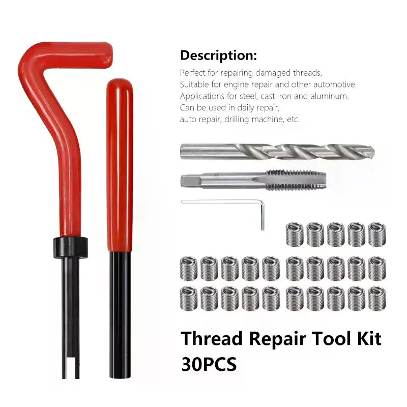 Metric Thread Repair Insert M5 M6 M8 Car Coil Tool 0 8Thread Zpaxo