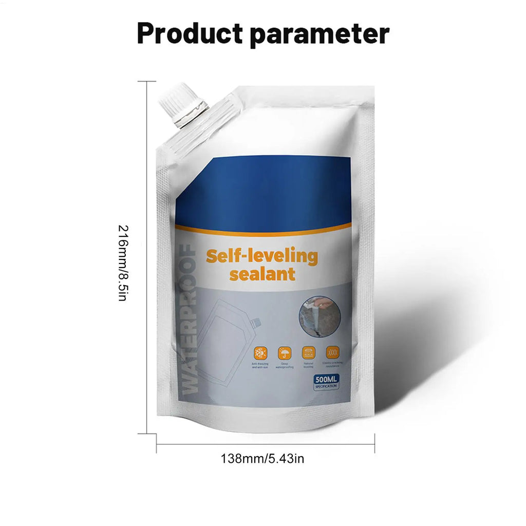 Concrete Crack Sealant 500ml Cement Concrete Waterproofing Sealant Heavy Duty Sealing Glue Penetrating Adhesive for Shower Room Zpaxo