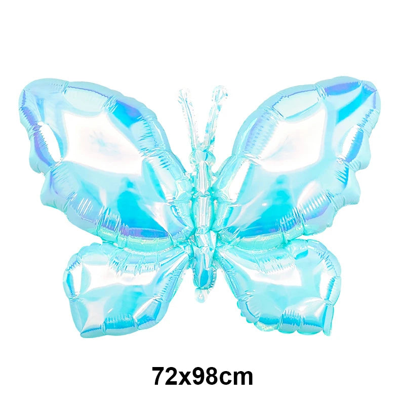 Large Butterfly Aluminum Foil Balloons Helium Air Globos Birthday Zpaxo Dark Blue Other