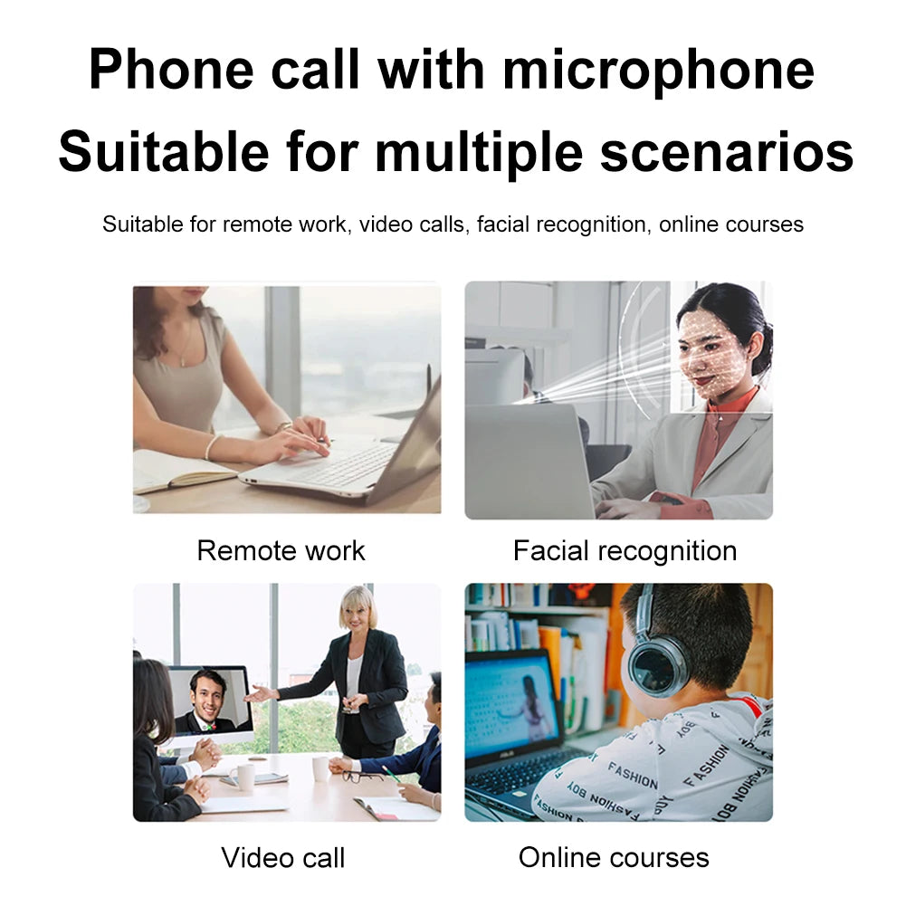 Facial Recognition Webcam 1MP 720P 2MP 1080P Windows Hello Computer
