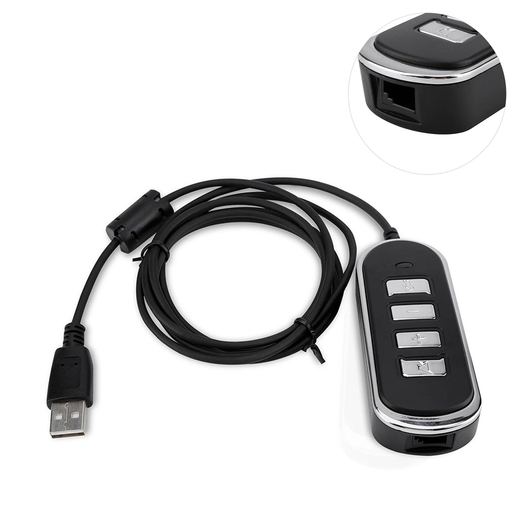 RJ9 Jack USB Cable Ear Phone Connection Audio Headphone Conversion