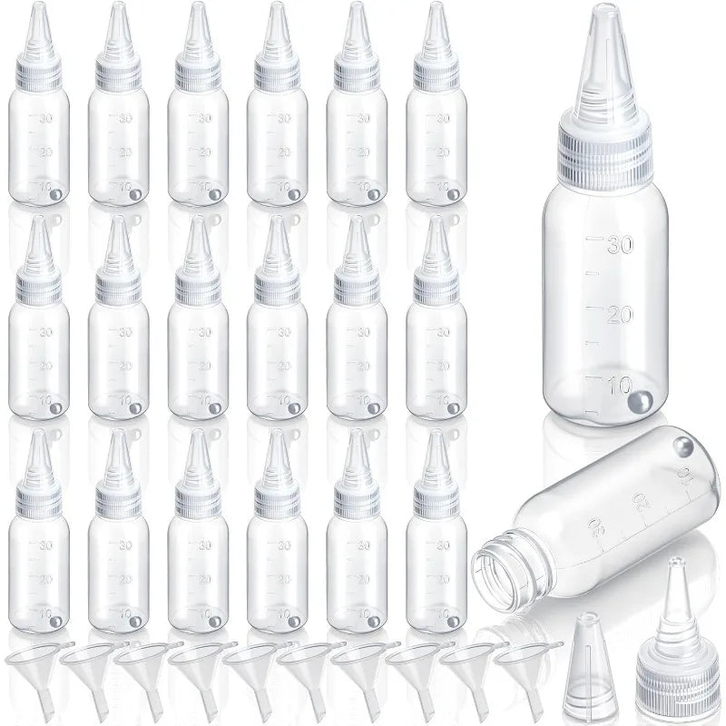 Empty Dropper Bottle Transparent Plastic Refillable Mini Squeeze