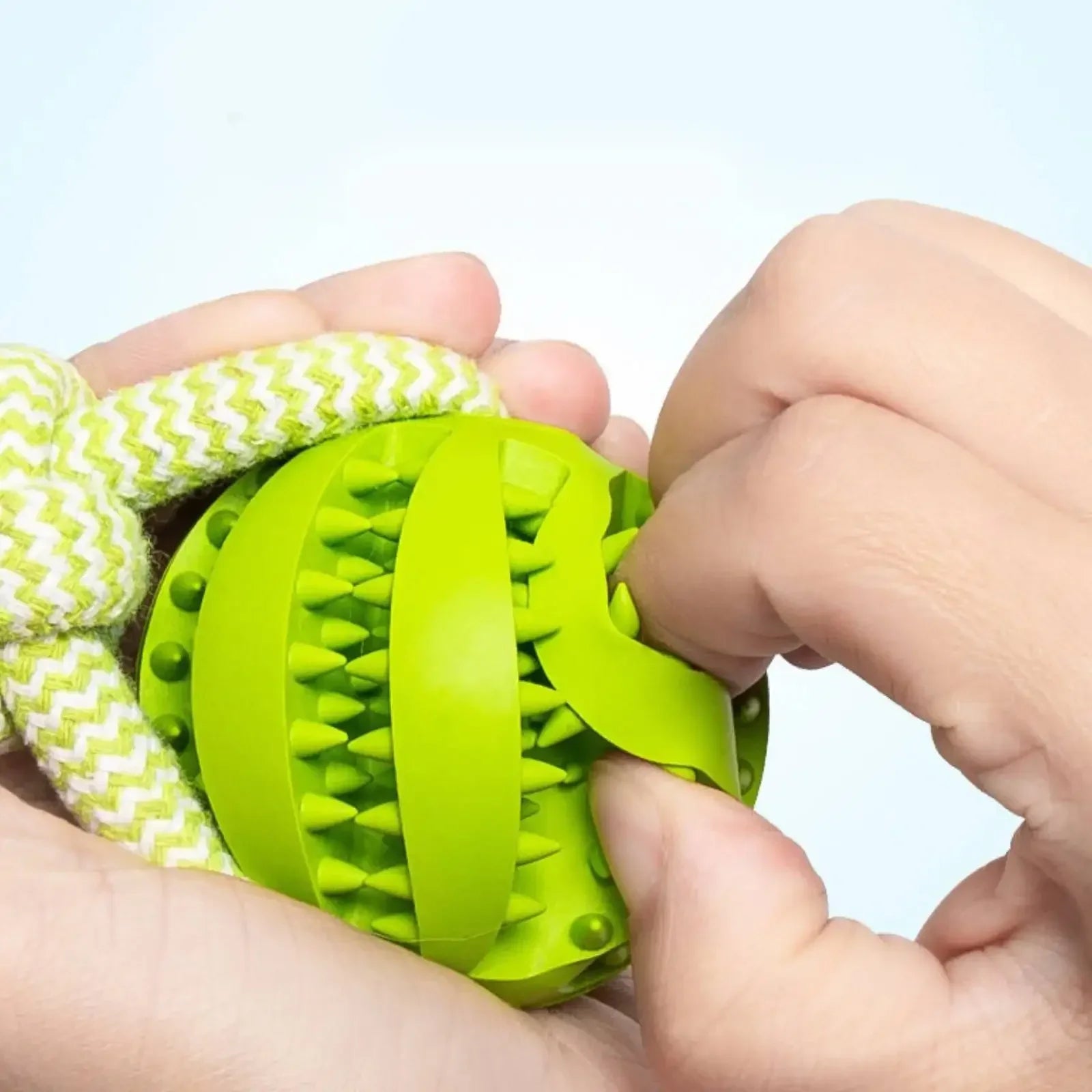 Dog Toys Balls Interactive Supports Rope Rubber Leaking Small Medium