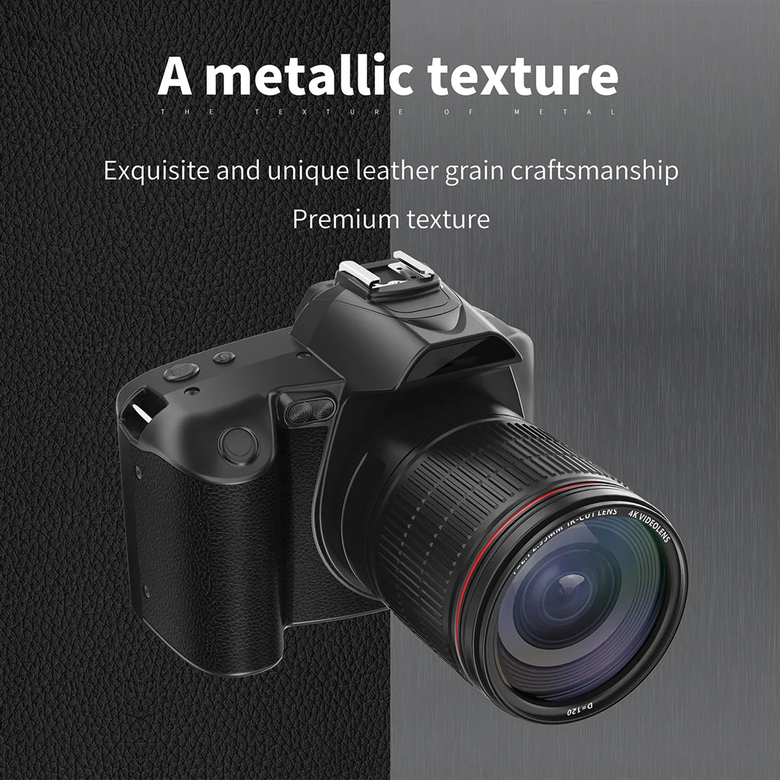 4K Digital Camera Wifi Video 64MP Dual Lens IPS Screen 16X Anti-shake