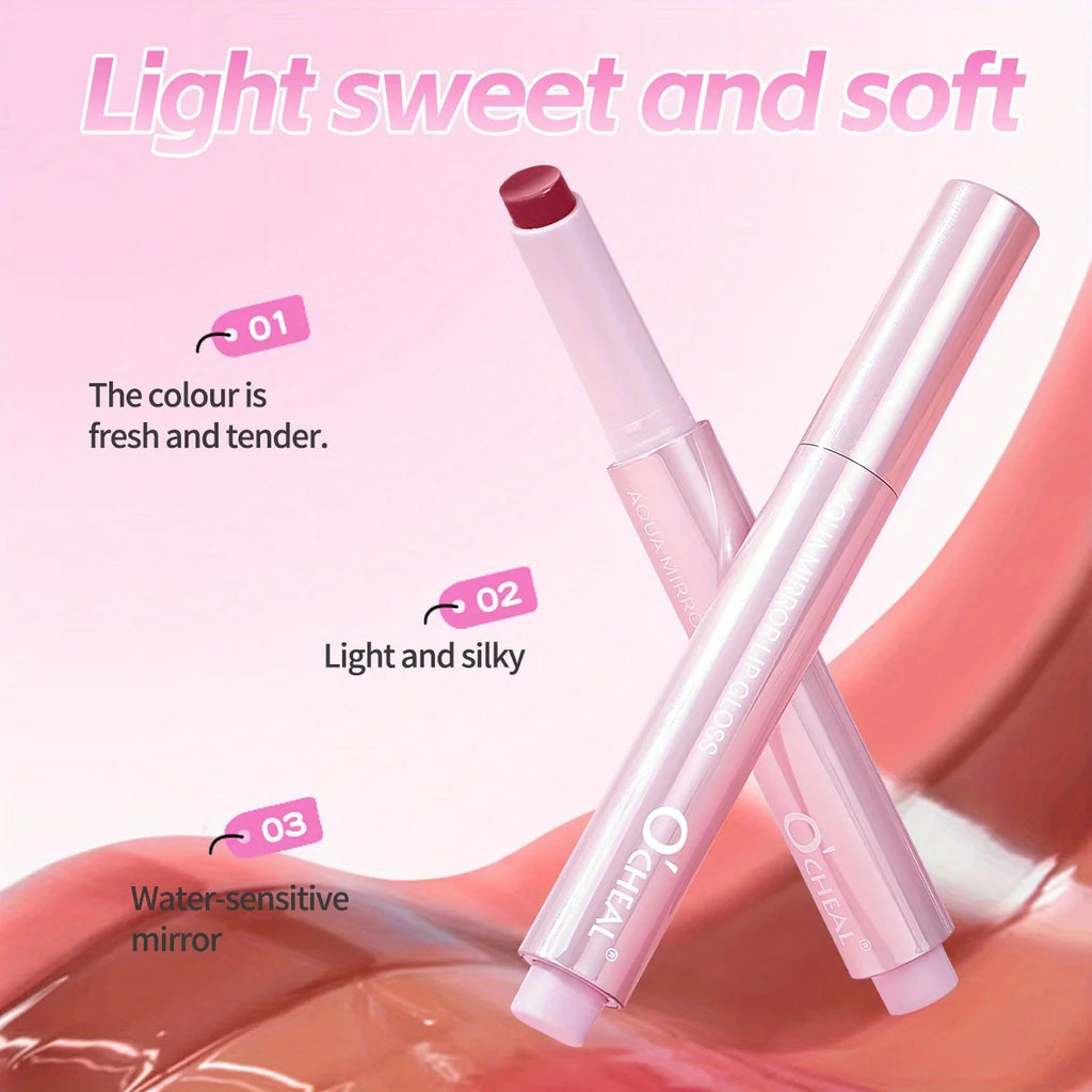Light-holding mirror solid lip gloss, water-gloss mirror lip glaze, not easy to stick to the cup Zpaxo
