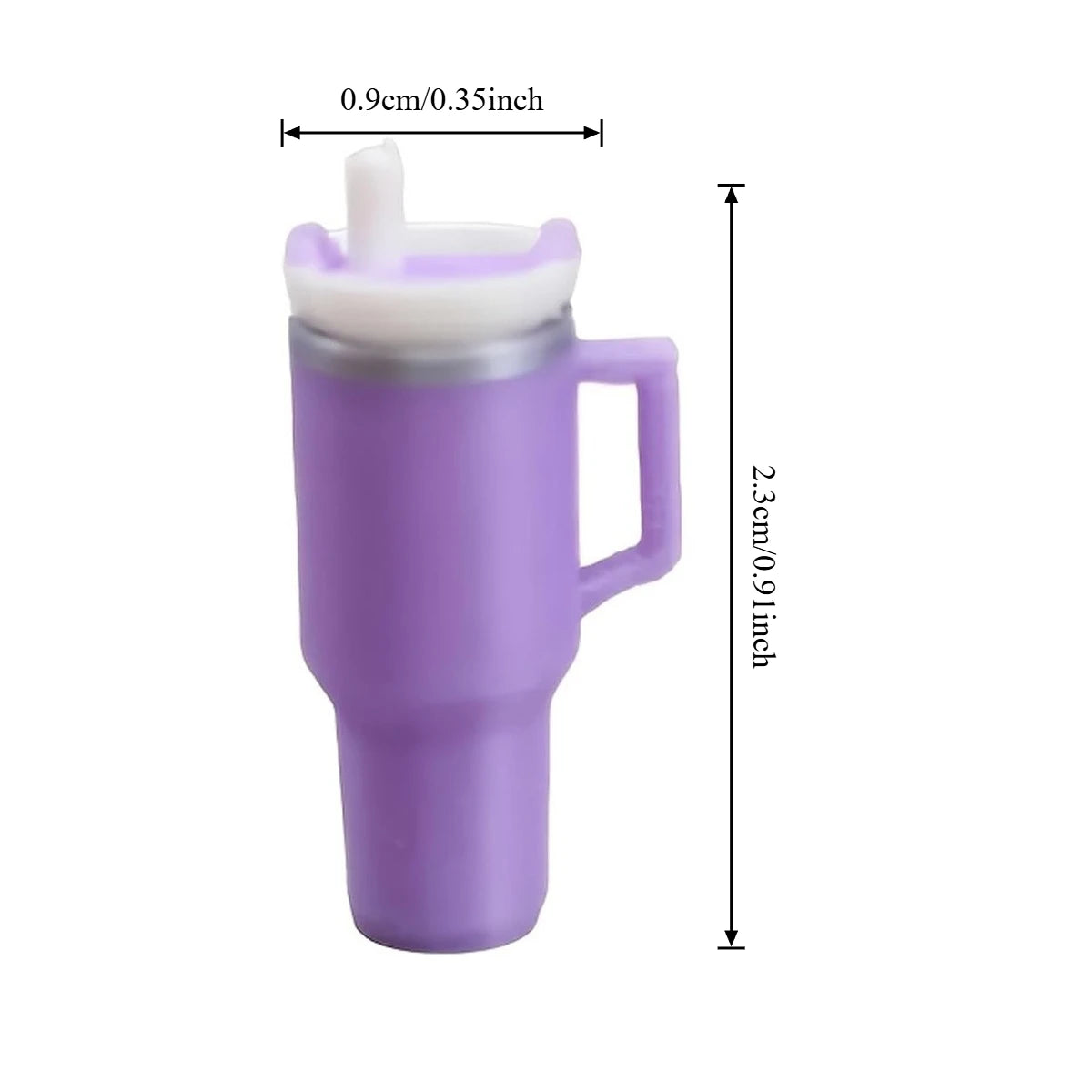 Mini Tumbler with Straw – 1:12 Dollhouse Drink Accessory