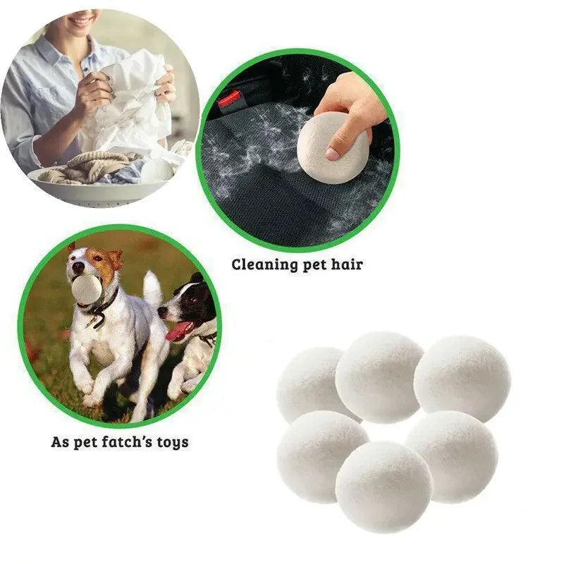 5cm Wool Dryer Balls Reusable Softener Laundry 5cm Laundry Ball Home Washing Balls Wool Dryer Balls Washing Machine Accessories Zpaxo