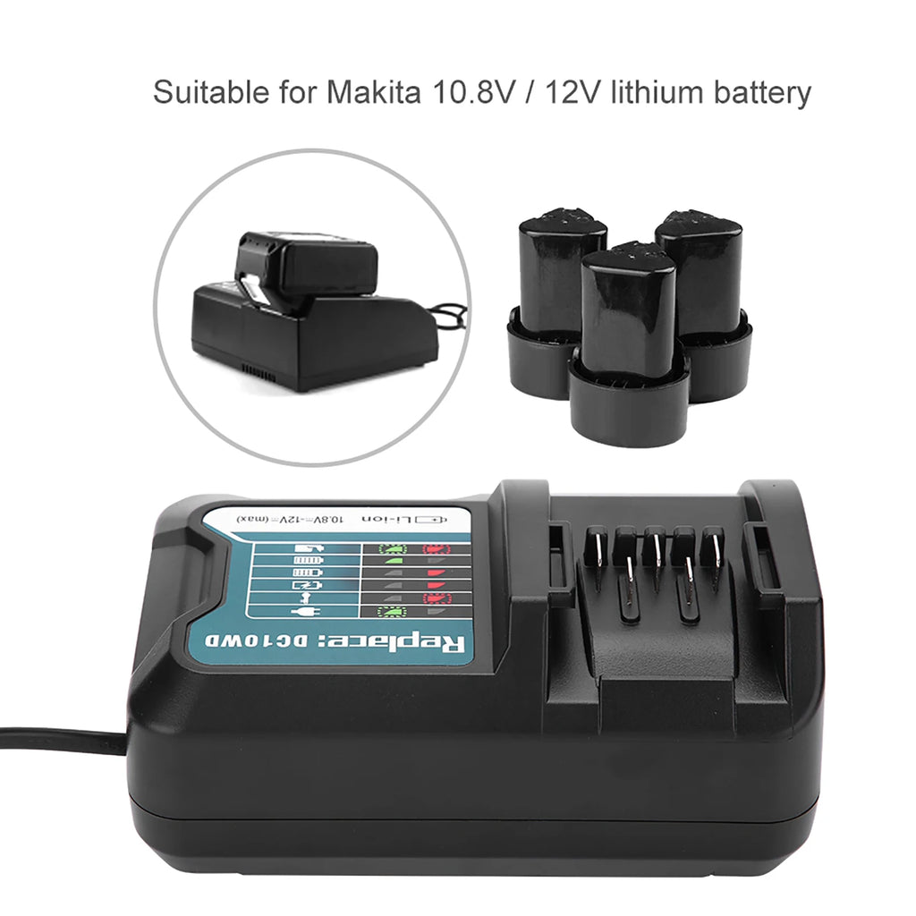 Fast Lithium Battery Charger 10 8V 12V Makita DC10WD BL1015 EU US