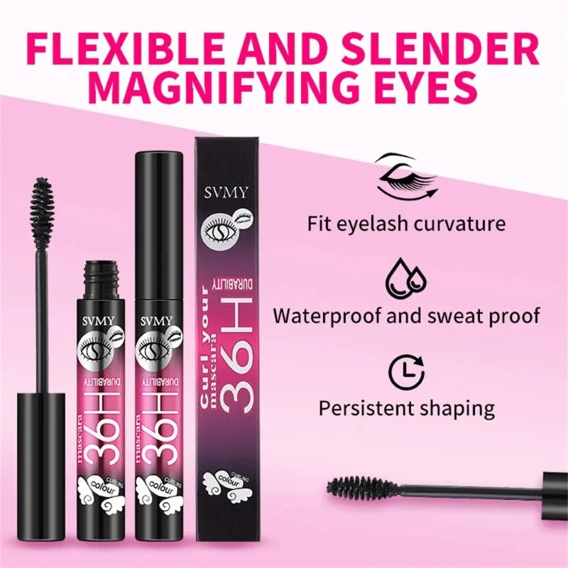 Fiber Mascara Black Thick Curly Lasting Waterproof Sweat-proof