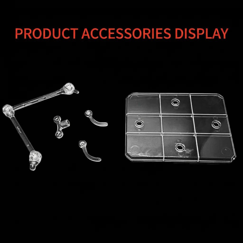 Clear Acrylic Action Figure Display Stand – Clip Waist Holder Figure Display Stand Zpaxo