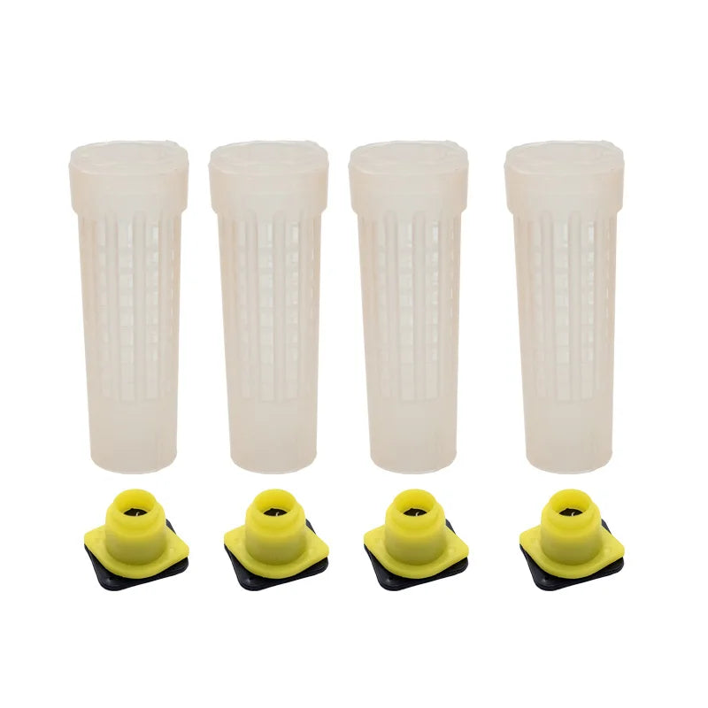 Nicot Bee Hair Roller Queen Cages Plastic Protective Sealed Cell