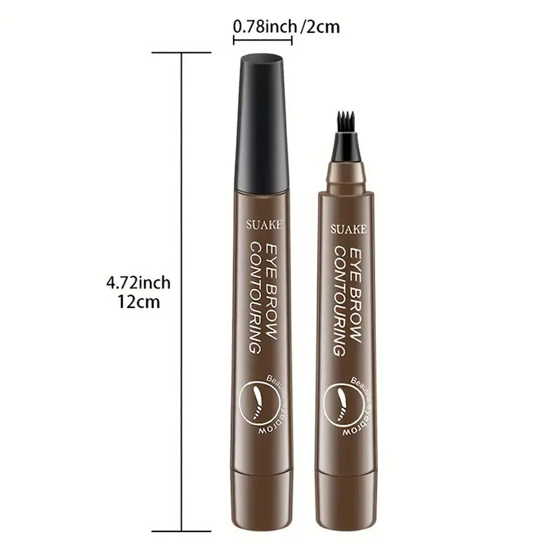 4 Point Eyebrow Pencil Enhance Waterproof Liquid Pen Natural Makeup