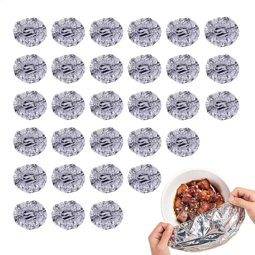 30-Pack Reusable Aluminum Foil Food Covers – Keep Meals Warm Food Insulation Covers Zpaxo
