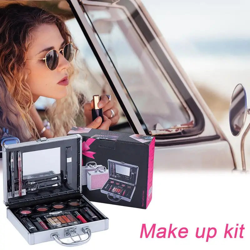 16-Piece Complete Makeup Kit for Women – Eyeshadow & Lipstick Makeup Gift Set Zpaxo