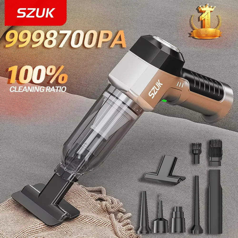 Cordless Car Vacuum Cleaner Strong Suction Portable Handheld Wireless Zpaxo