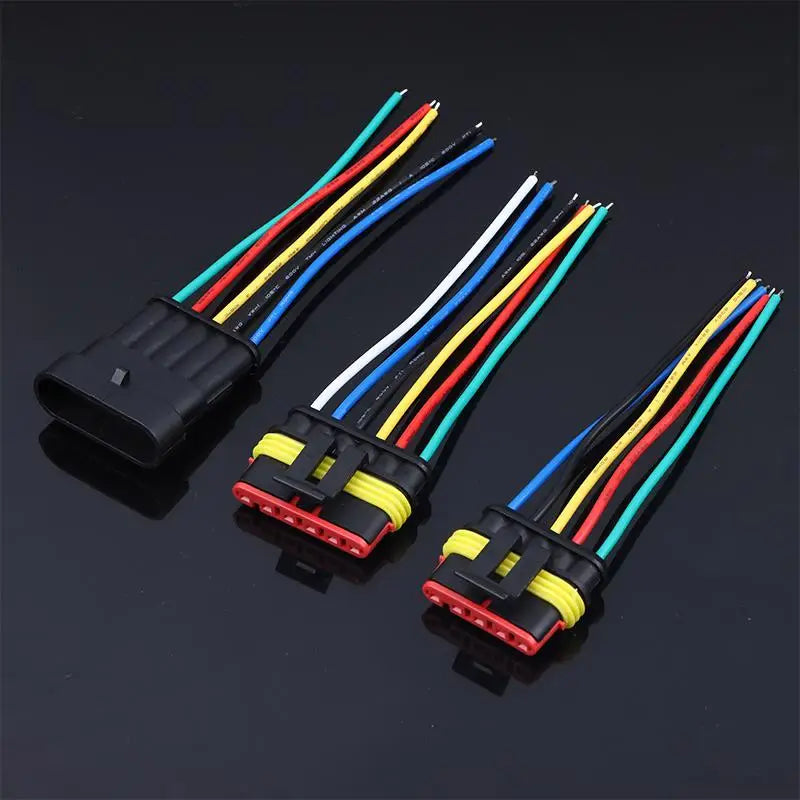 1–6 Pin Male/Female Electrical Connector Kit 18AWG | Car & Truck