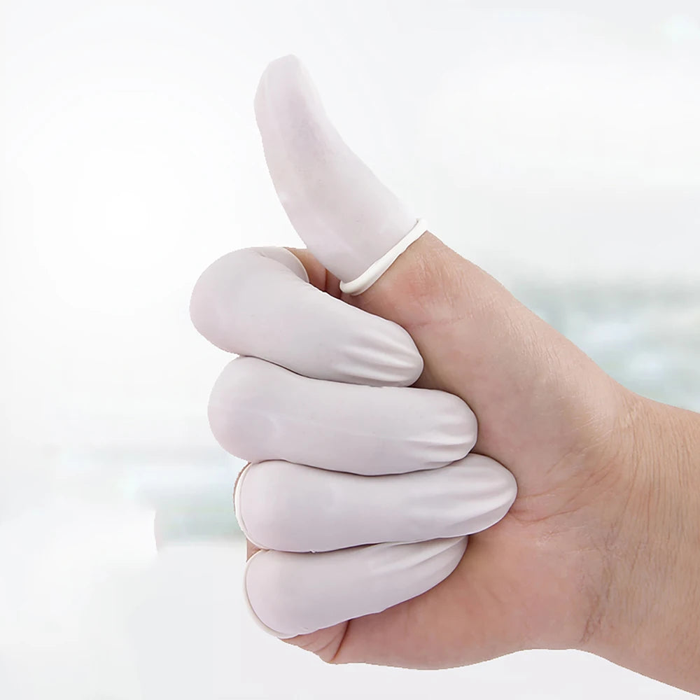 100Pcs Disposable Finger Cots Finger Protectors for Fingertips DIY Epoxy Resin Molds Making Tools Rubber Finger Gloves Zpaxo