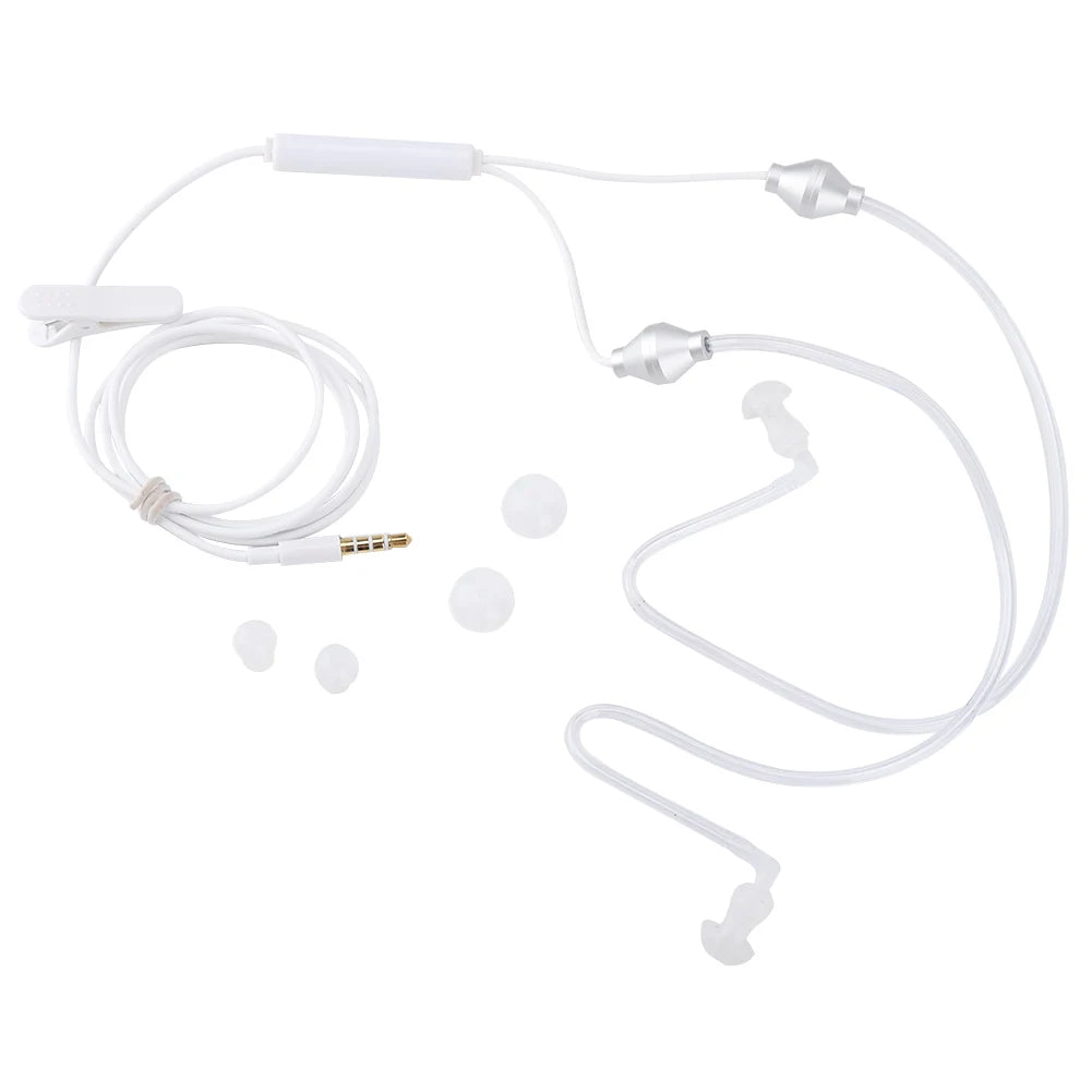 Earphone Anti Radiation Air Acoustic Tube Earpiece Microphone Mobile