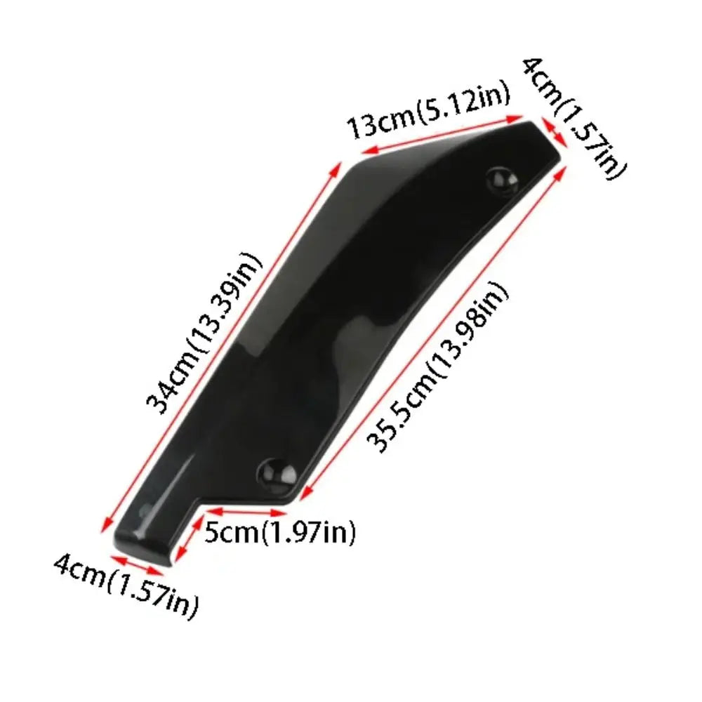 Carbon Fiber Material Rear Corner Scratch Protector Diffuser Car Zpaxo