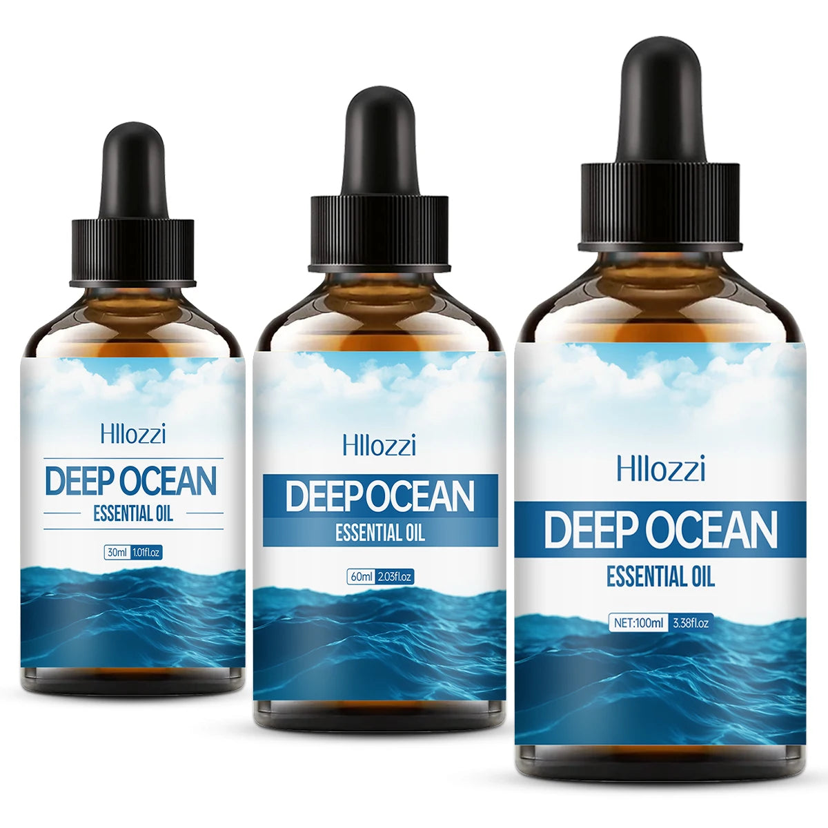 100ml/60ml/30ml Deep Sea Essential Oil Perfume essential oils Fragrance oils Long-lasting fragrance Aromatherapy Soap Humidifier Zpaxo