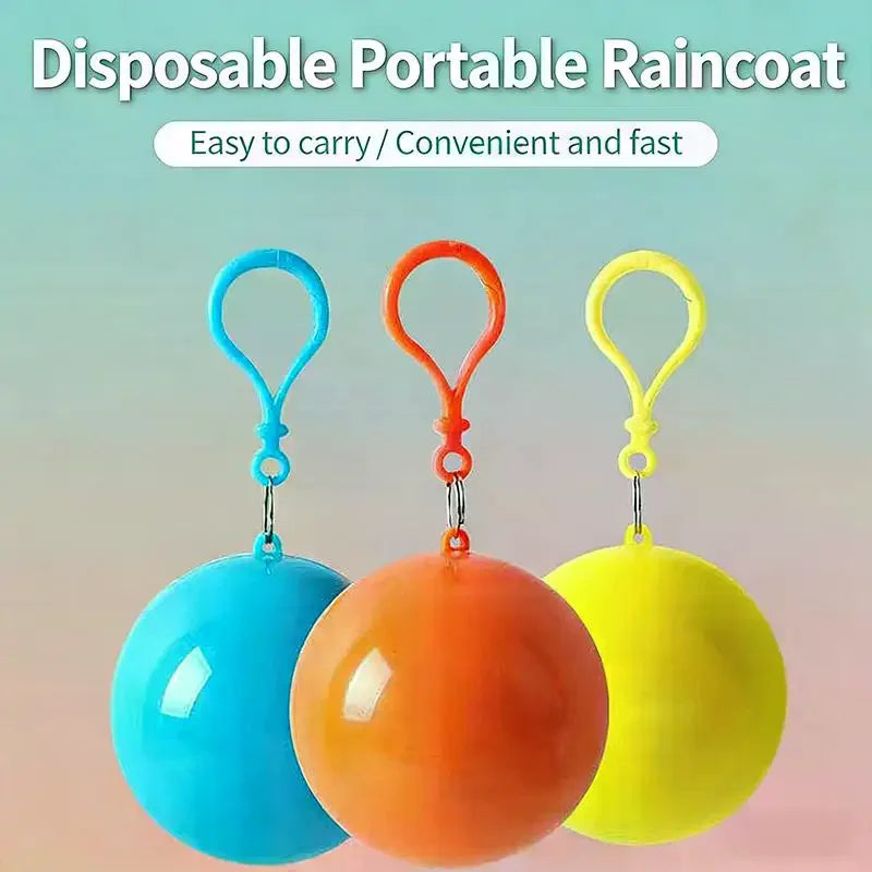 Portable Raincoat Ball Disposable Waterproof Poncho Adults Thickened Zpaxo