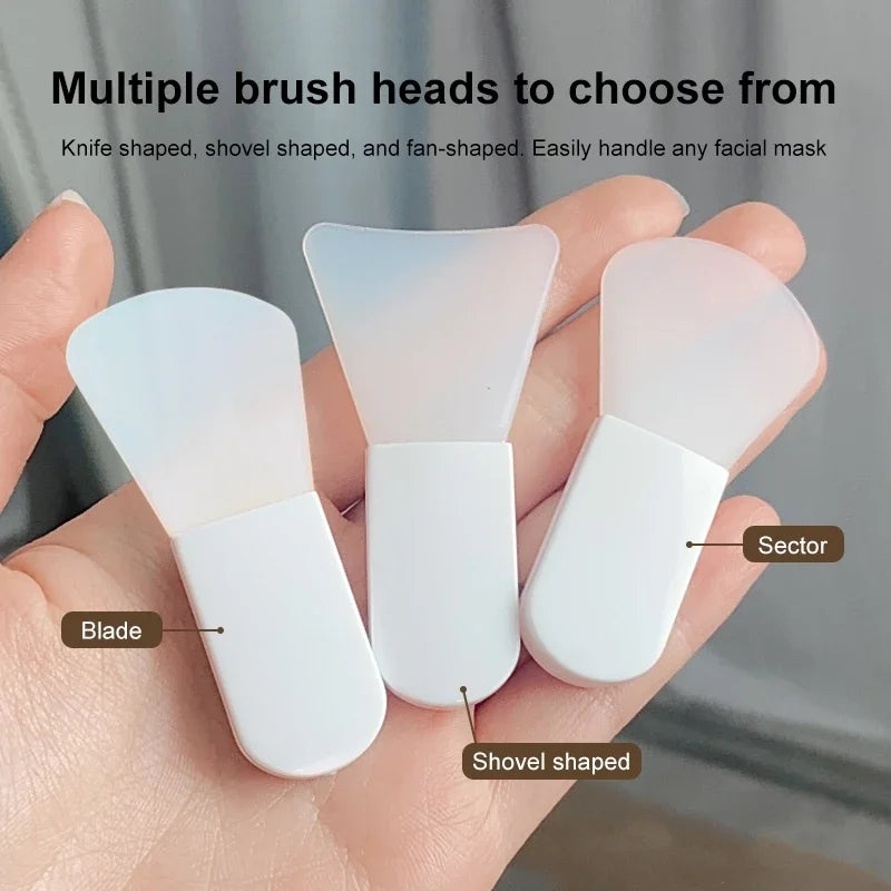3Pcs Silicone Facial Mask Brush Professional Mud Cream Brushes Facial SkinCare Tools Mud Film Applicator DIY Tool Beauty Salon Zpaxo