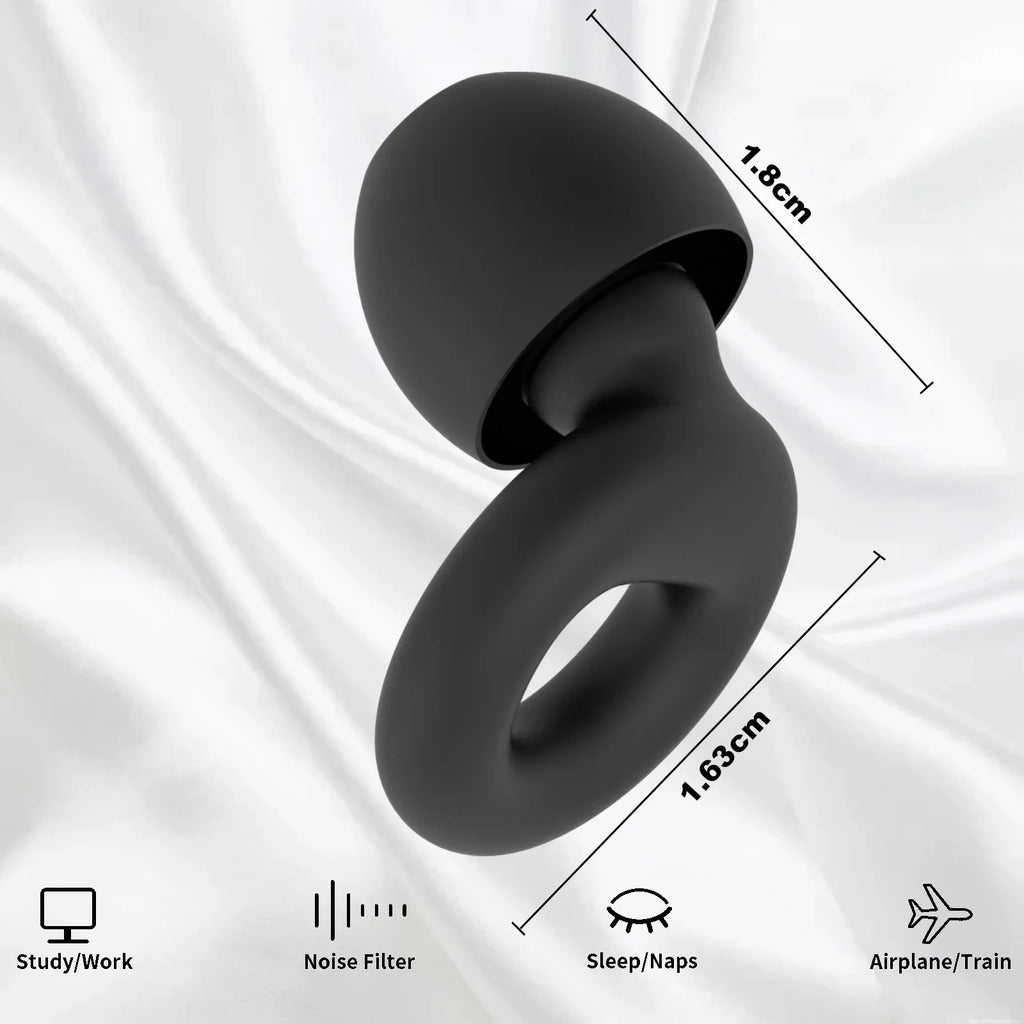 Mute Ear Plugs For Sleeping Noise Reduction Super Soft Reusable Hearing Protection Anti Noise Earplugs For Concerts Travel Work Zpaxo