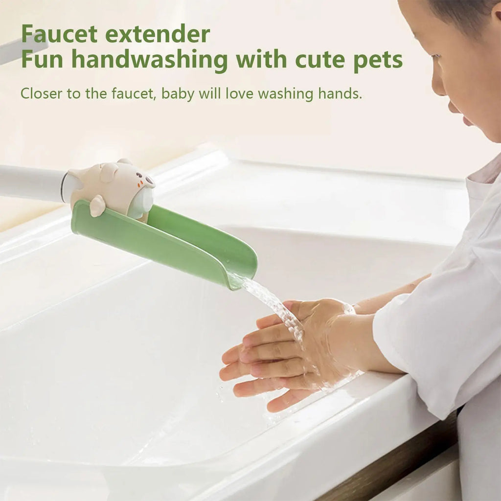 Cartoon Animal Faucet Extender for Kids – Baby Hand Washing Kids Faucet Extender Zpaxo