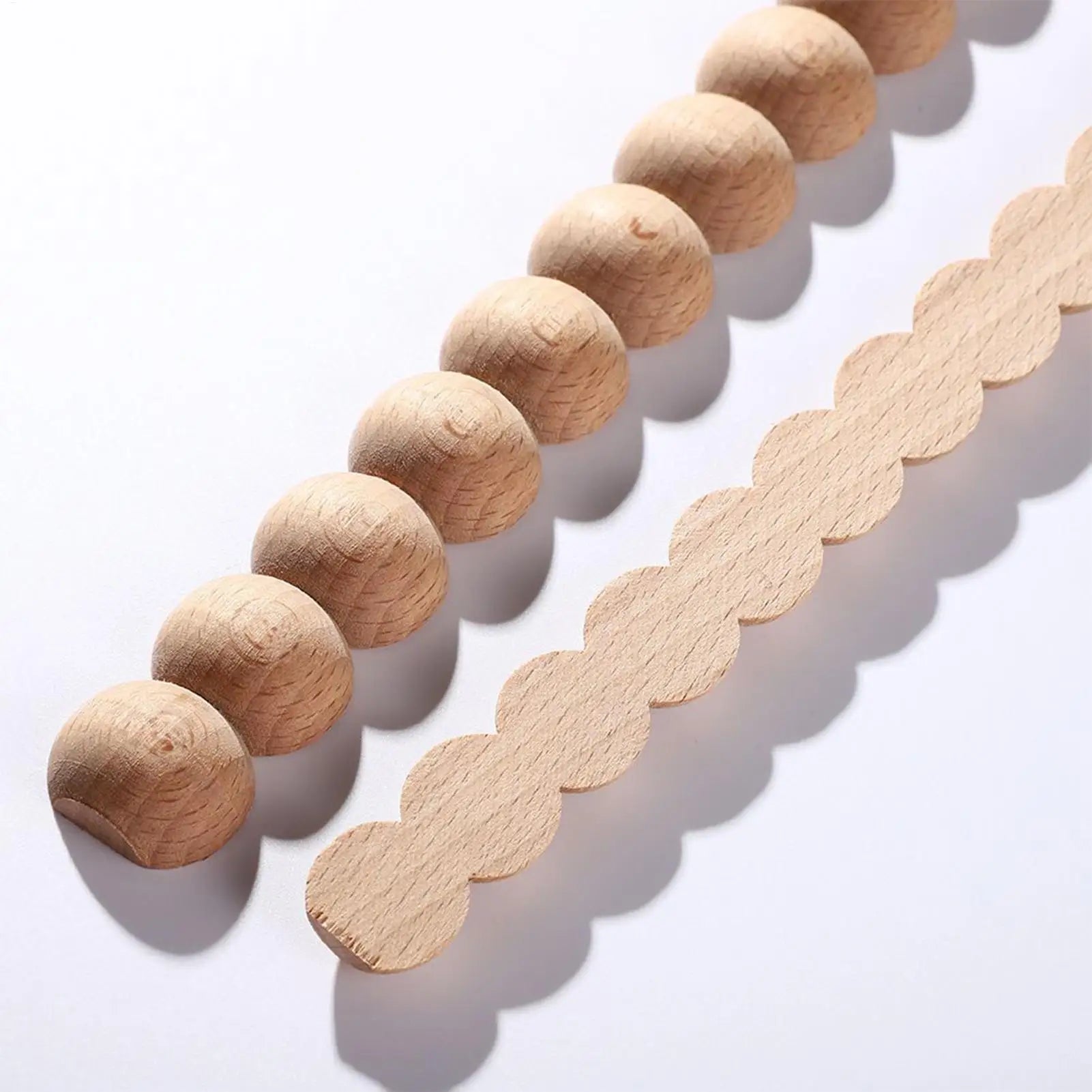 Half Round Wooden Beaded Molding Sticks Multifunctional Craft Wood