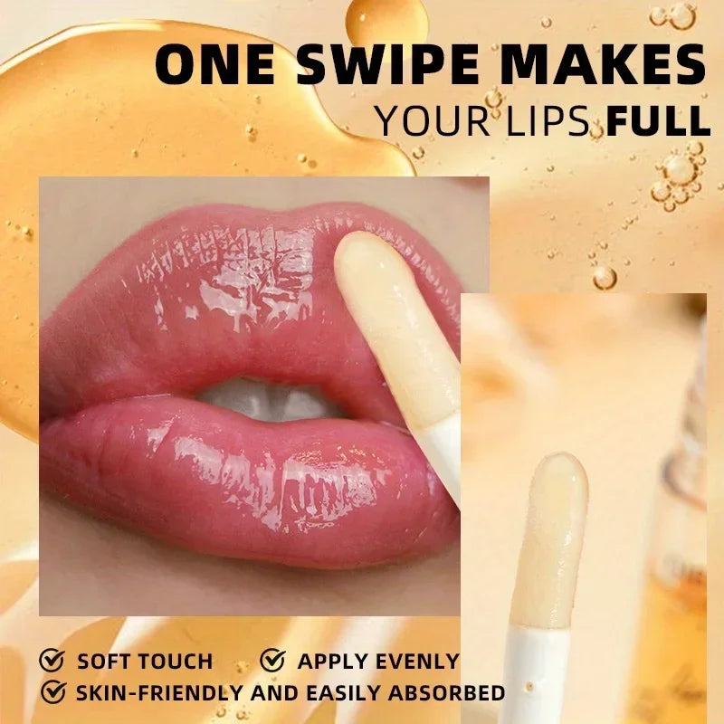 Natural Lip Plumper and Lip Care Serum, Lip Enhancer for Fuller, Lip Mask, Beautiful Fuller, Hydrating & Reduce Fine Lines 7ML Zpaxo