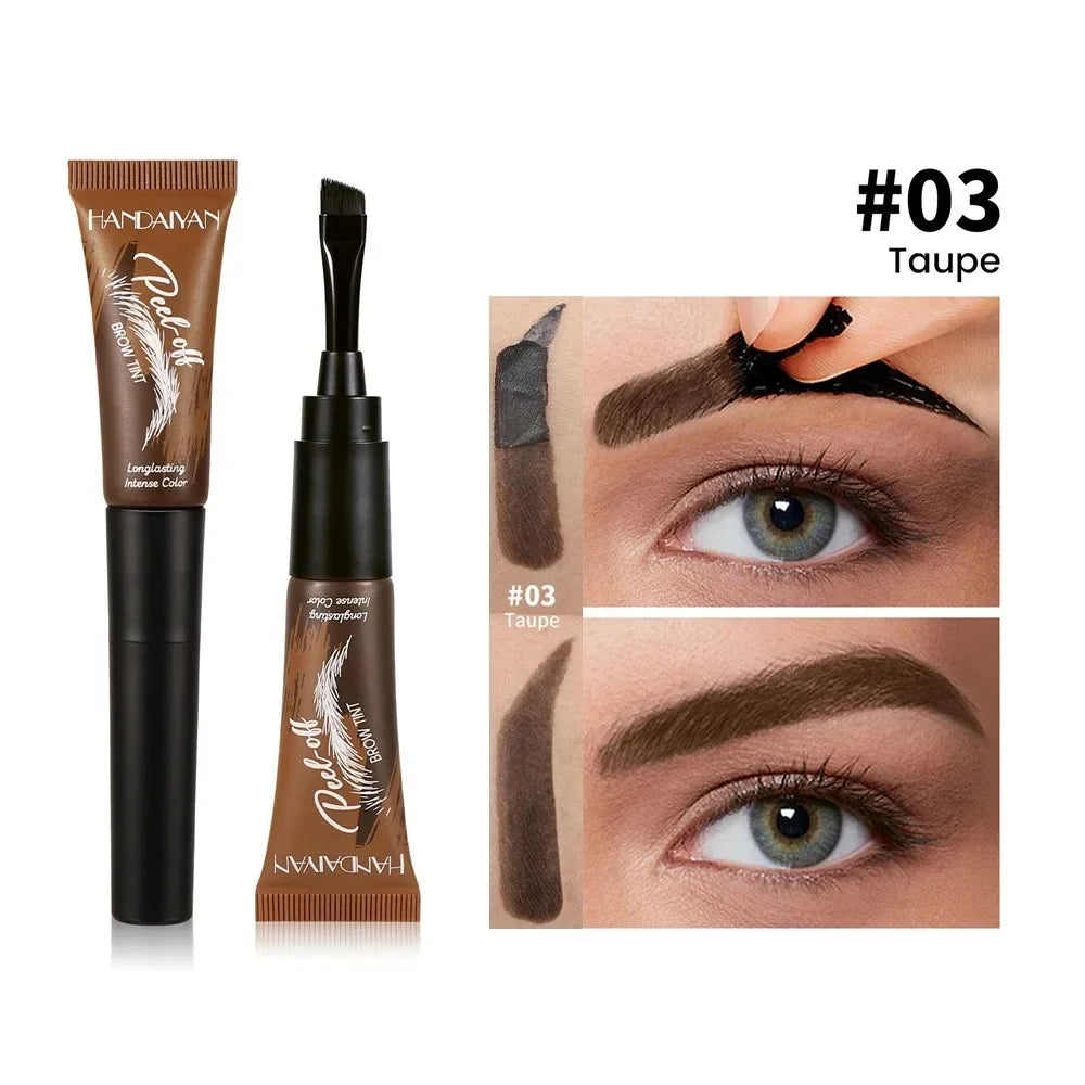 5 Peel-off Eyebrow Gel Cream Quick-drying Lasting Tearing Dye Glue Zpaxo 03-HANDAIYAN