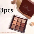 Eyeshadow palette, nine-color chocolate eyeshadow palette, pearlescent matte, large glitter, fine comprehensive palette Zpaxo 01-3pcs