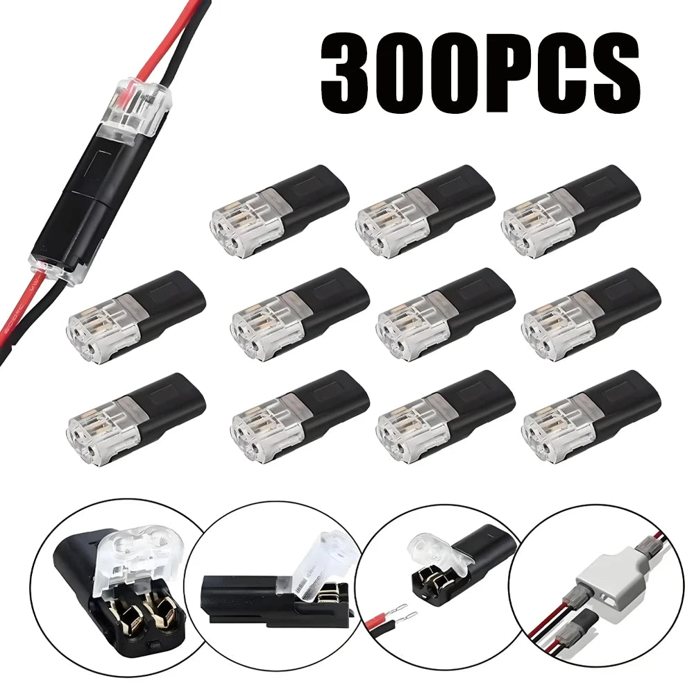 Waterproof Dual-wire LED Connectors Locking Plug-in Cable Low Voltage