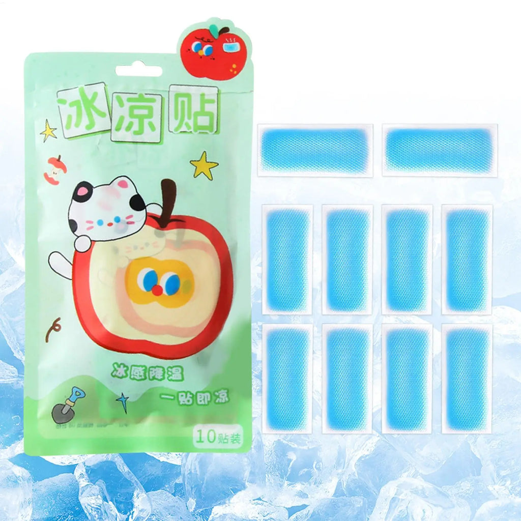 Cooling Gel Patches Kids Cartoon Heat Dissipation Ice Pads Portable