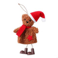 Lovely Santa Hat Bear Christmas Ornament Tree Decoration