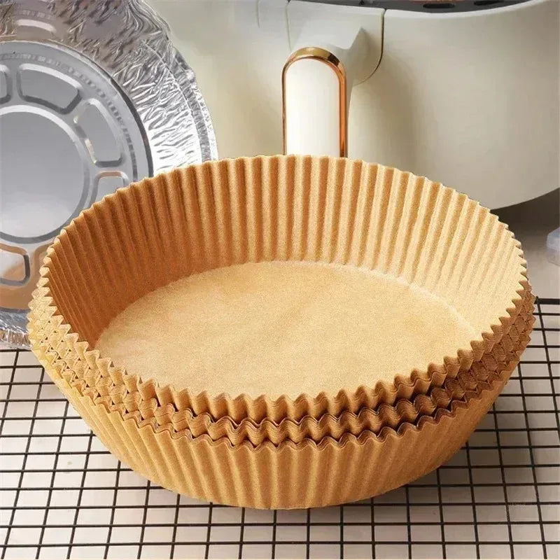 Disposable Air Fryer Parchment Paper Liners – 50/100/200 Pack