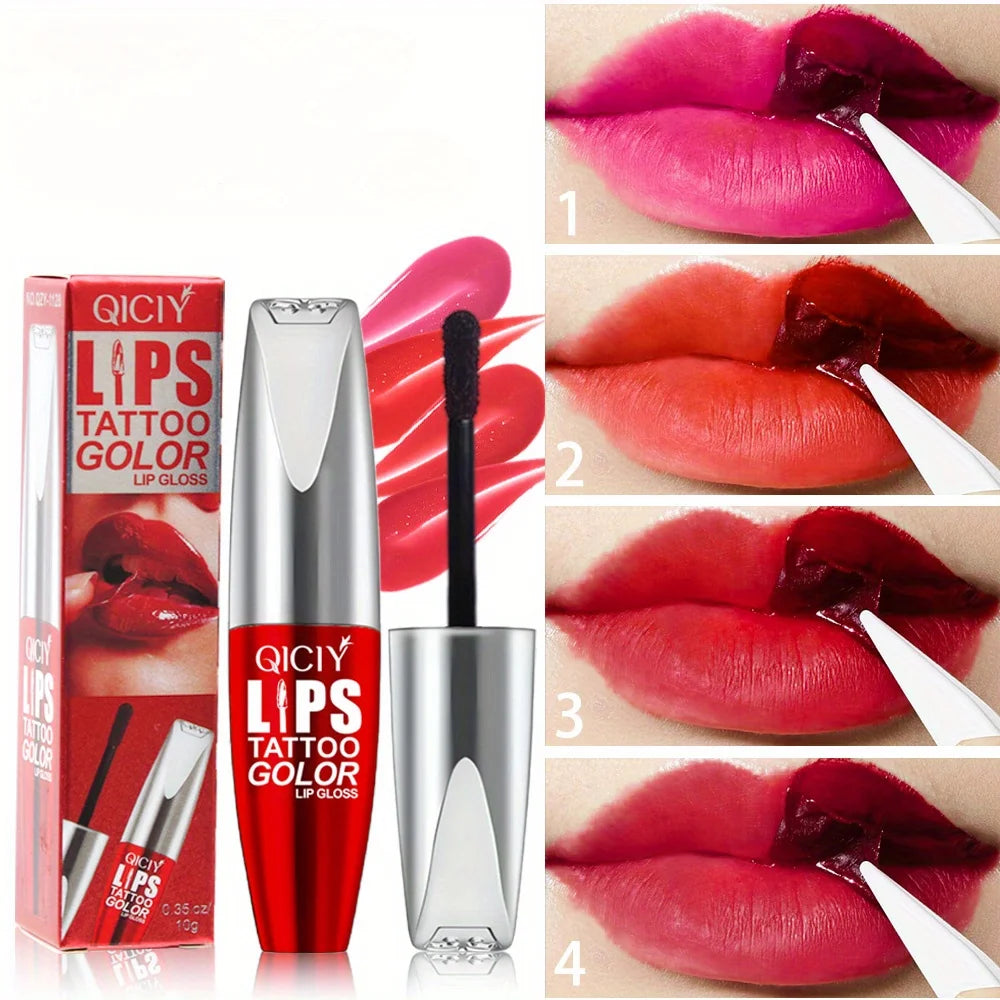 Tear lip gloss, easy to color, moisturizing and long-lasting, non-stick cup tear lip gloss Zpaxo