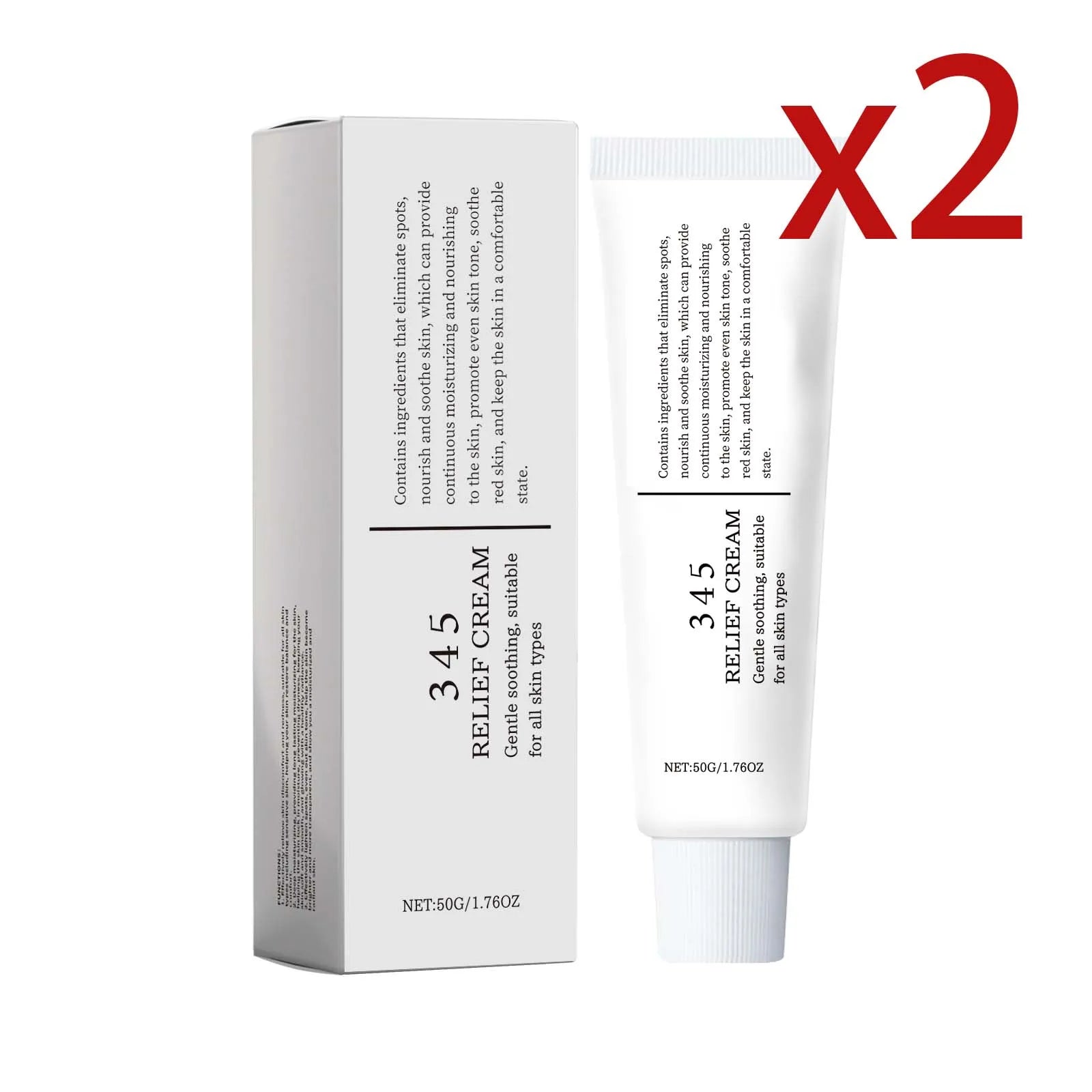 Hyaluronic Acid Soothing Face Cream – Deep Hydration 50g Face Moisturizer Cream Zpaxo 2x50g 50g