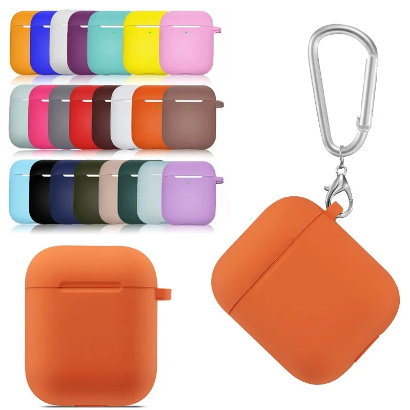 Soft Silicone Protective Case Airpods 1 2 Wireless Earbuds Cover