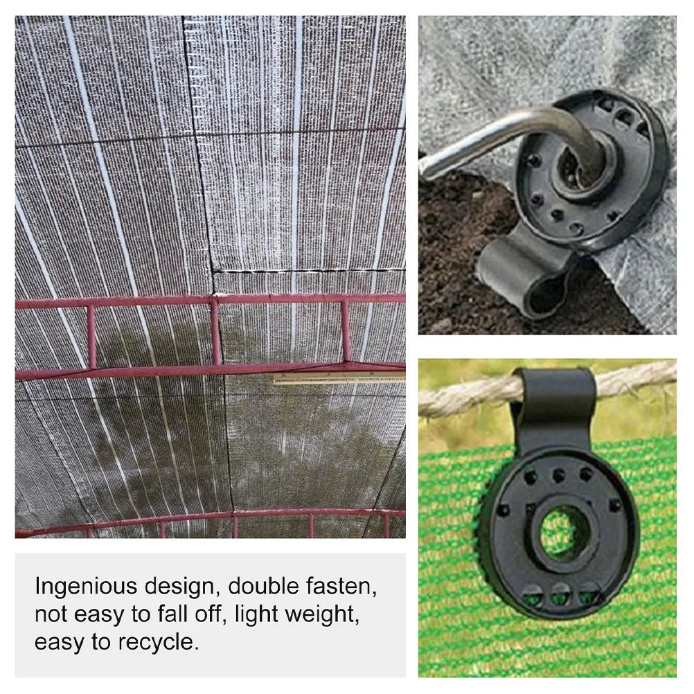 30Pcs Shade Cloth Plastic Clips Non Slip Sunshade Clamp for Garden Greenhouse Net Fixing Reusable Mesh Buckle Agricultural Film Zpaxo Default Title