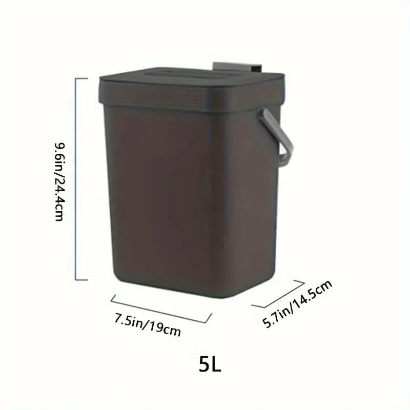 Kitchen Waste Bin Small Compost Household Countertop Container Lid