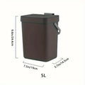 Kitchen Waste Bin Small Compost Household Countertop Container Lid