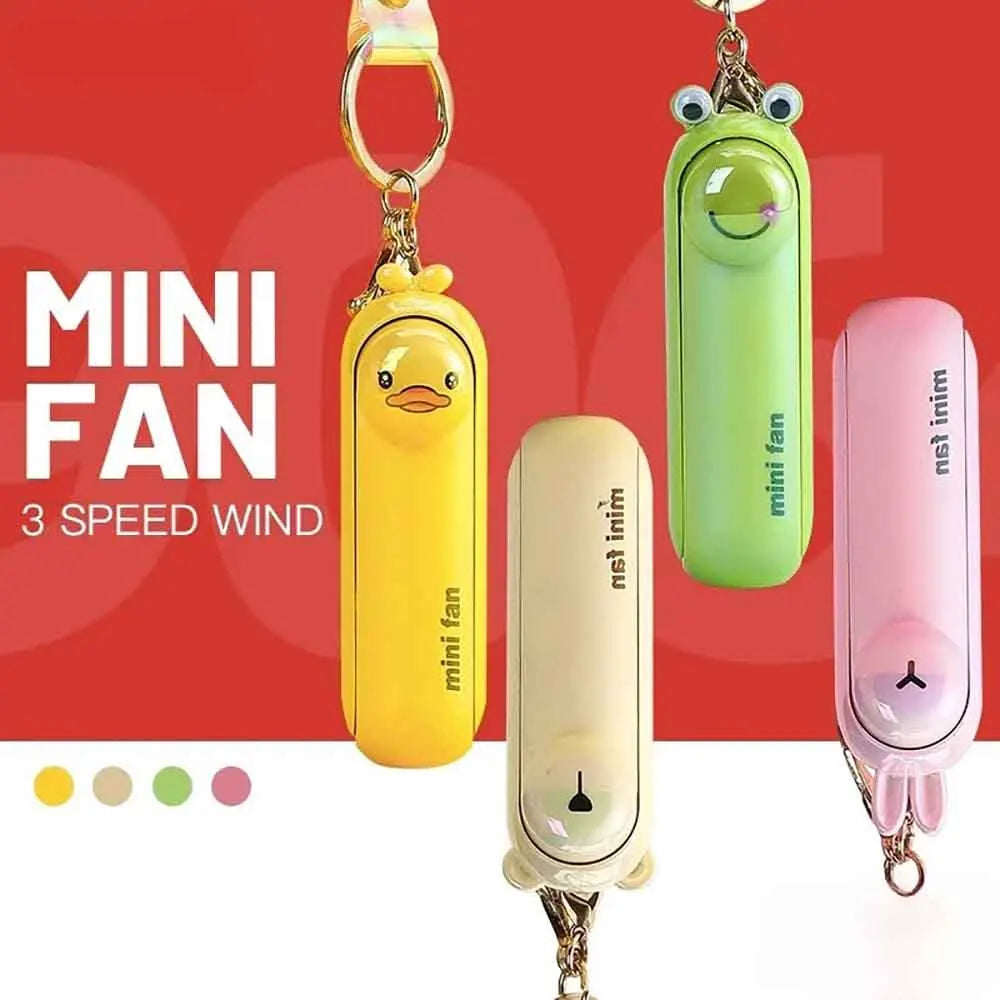 Wholesale 1pcs Cute Mini Fan Hand USB Fold Portable Bedside Office Kipas Charge Battery Table Desk Cooling Folding Handheld Fan Zpaxo