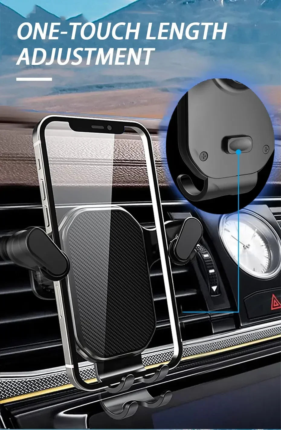 360-Degree Rotation Smart Phone Holder Car Mount Air Vent Hook Iphone