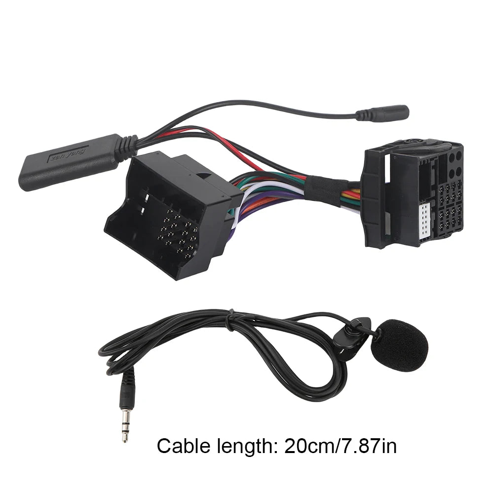 Aux Adapter Harness Wire Bluetooth-compatible Radio Handsfree Car