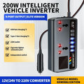 Portable Car Power Inverter 24V 110V 600W Outlet Adapter Dual AC Zpaxo No digital display