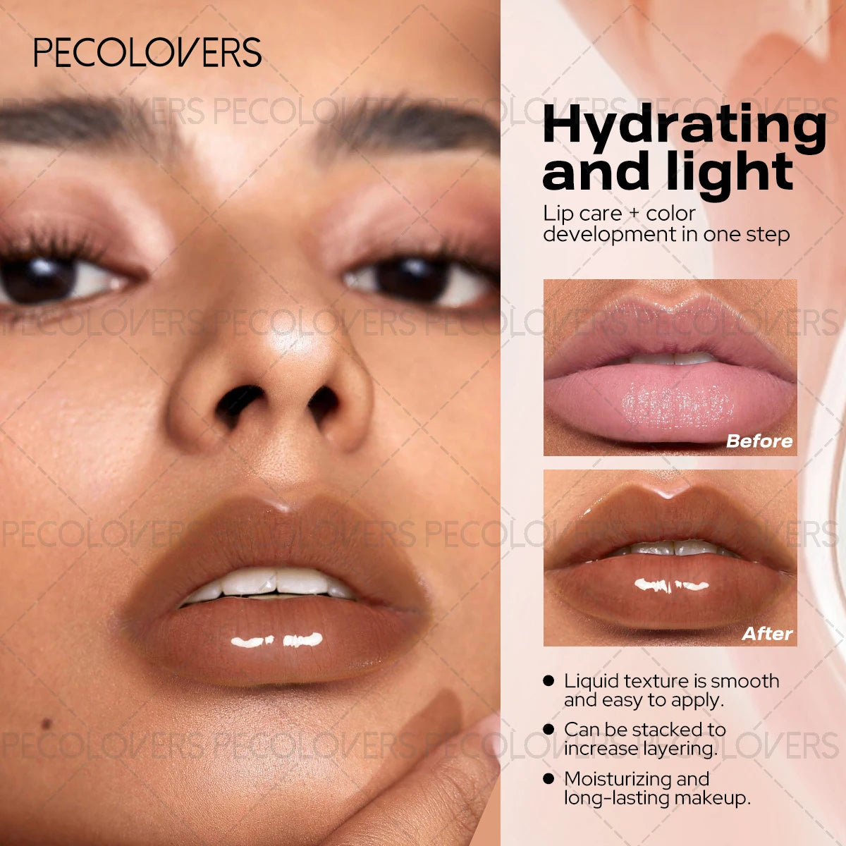 1PC Colorful Lip Gloss, Lipstick, Lip Oil, Lip Tint - Natural, Long-Lasting, Moisturizing, Nourishing, Pigmented, Shiny, Glossy Zpaxo