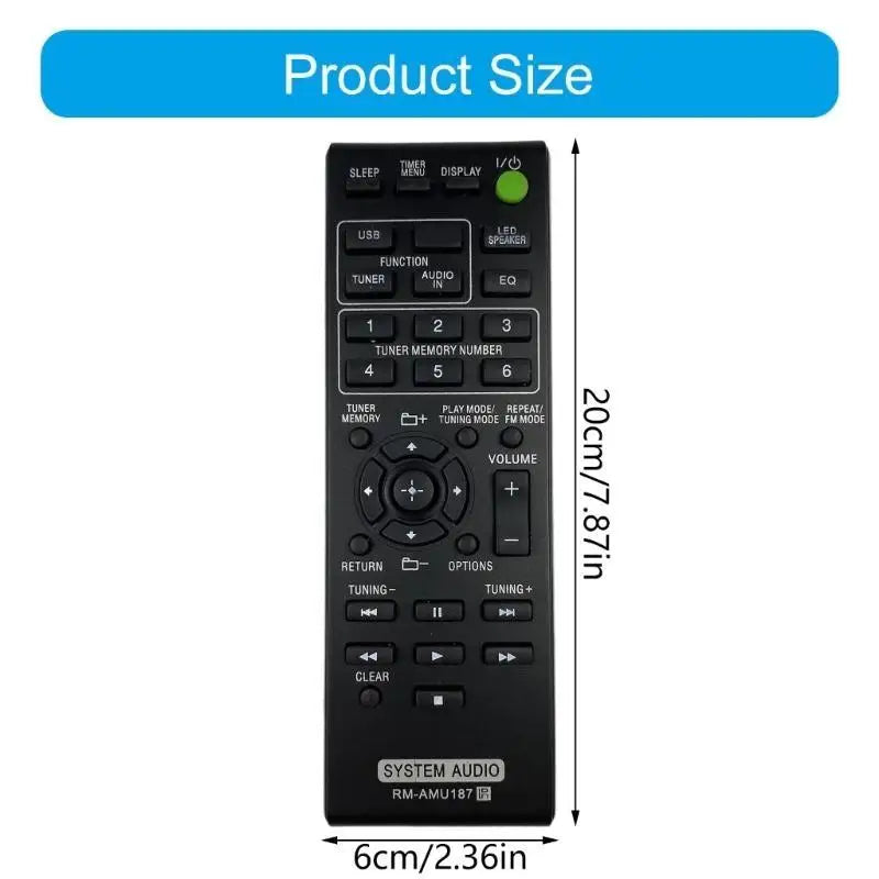 652F RM-AMU187 Remote Control Remote Substitute For Individual Sound System Zpaxo